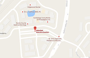 Map to our Yardley Office